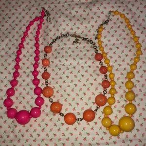 Three necklaces